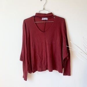 Urban Outfitters Open Mock Neck Top sz XS